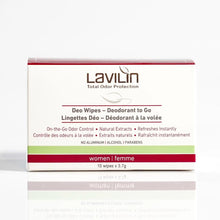 Load image into Gallery viewer, LAVILIN WOMEN’S DEODORANT WIPES
